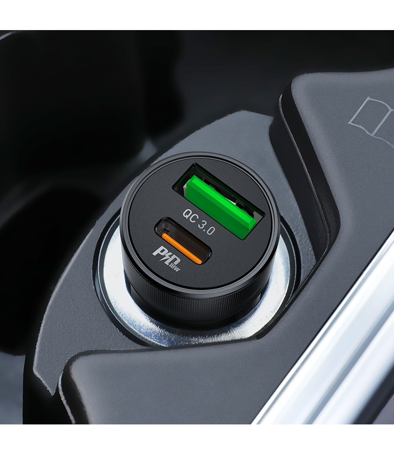 Hoco Z32B Speed Up PD20W+QC3.0 Auto Ladegerät, Art.:000805
