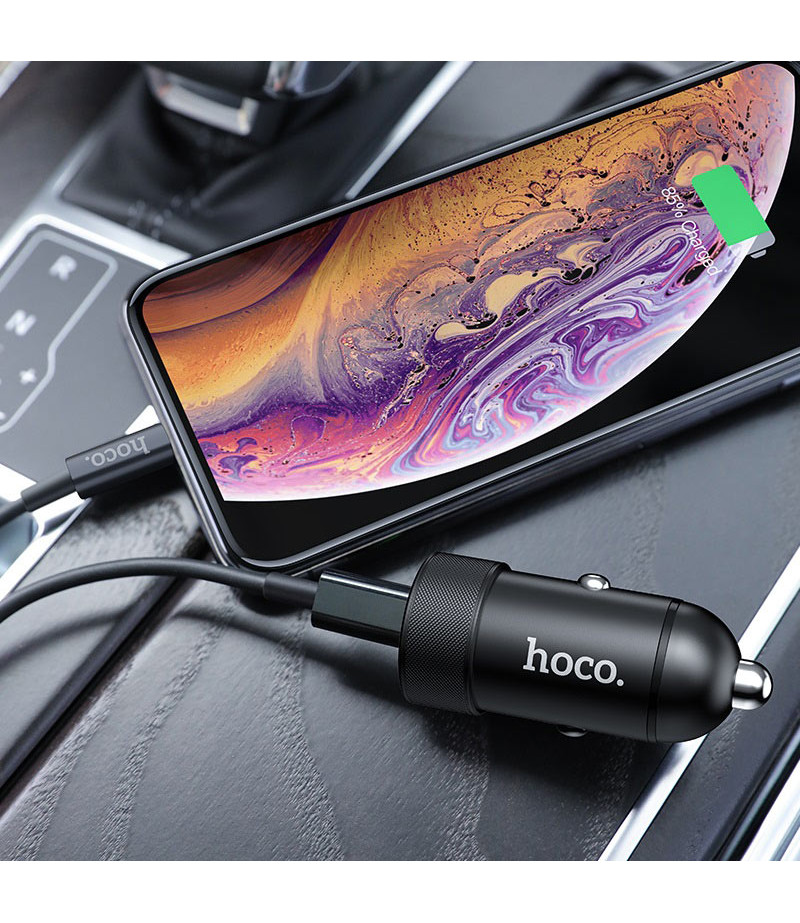 Hoco Z32B Speed Up PD20W+QC3.0 Auto Ladegerät, Art.:000805