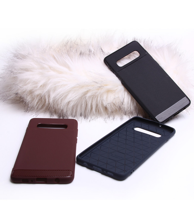 Armour TPU Carbon Case für Samsung Galaxy S10 Plus, Art:000497