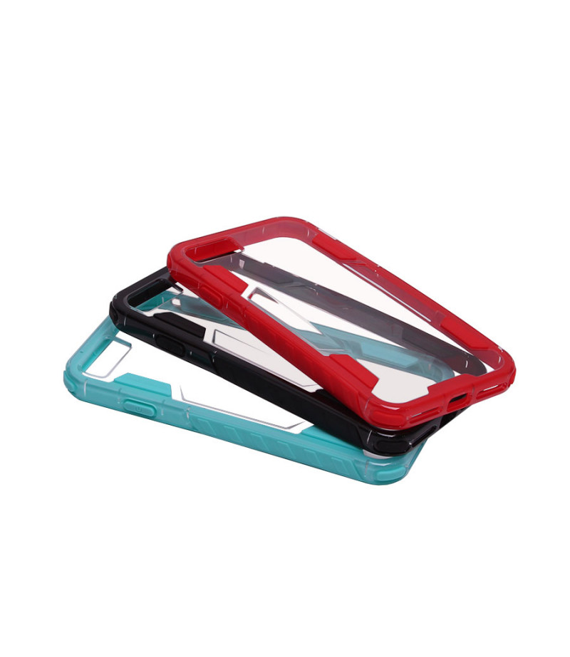 Hülle mit TPU Rahmen und transparentem PC Backcover für iPhone 7/8, Art.:000026