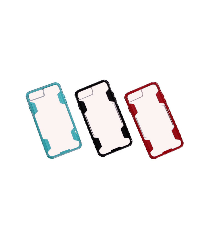 Hülle mit TPU Rahmen und transparentem PC Backcover für iPhone 7/8 Plus, Art.:000026
