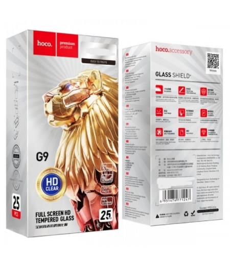 Hoco Full screen HD tempered glass set für iPhone 17 Pro Max (G9), Art.:000901