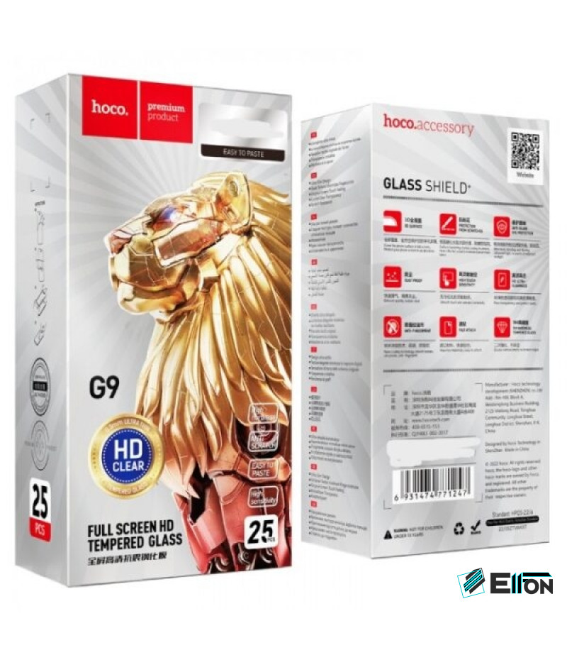Hoco Full screen HD tempered glass set für iPhone 17 Pro Max (G9), Art.:000901