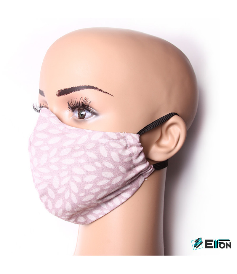 3 Layer Washable Mask with elastic earbands and extra filter pocket, Art.:000712