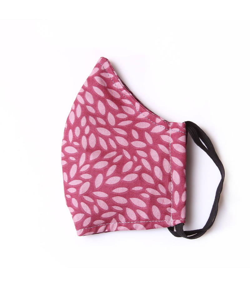 3 Layer Washable Mask with elastic earbands and extra filter pocket, Art.:000712-1