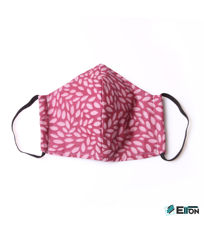 3 Layer Washable Mask with elastic earbands and extra filter pocket, Art.:000712-1