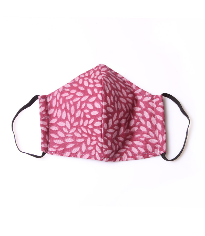 3 Layer Washable Mask with elastic earbands and extra filter pocket, Art.:000712-1