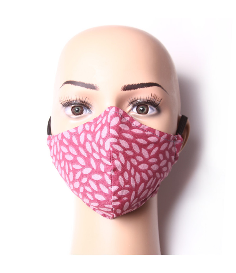3 Layer Washable Mask with elastic earbands and extra filter pocket, Art.:000712-1