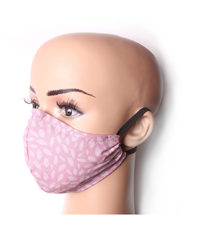 3 Layer Washable Mask with elastic earbands and extra filter pocket, Art.:000712-2
