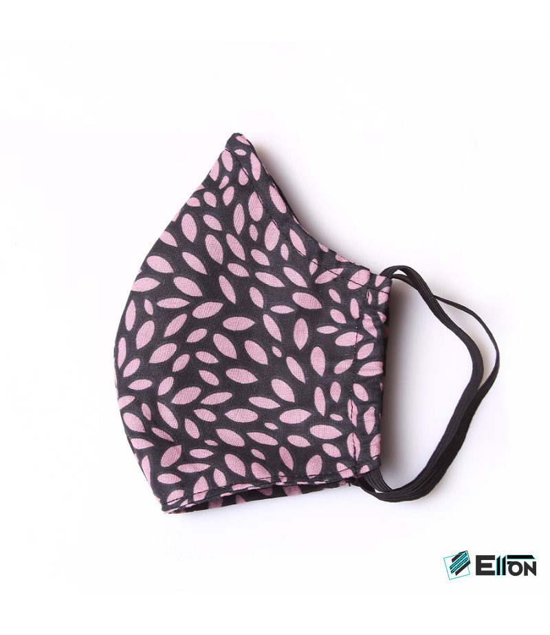 3 Layer Washable Mask with elastic earbands and extra filter pocket, Art.:000712-3
