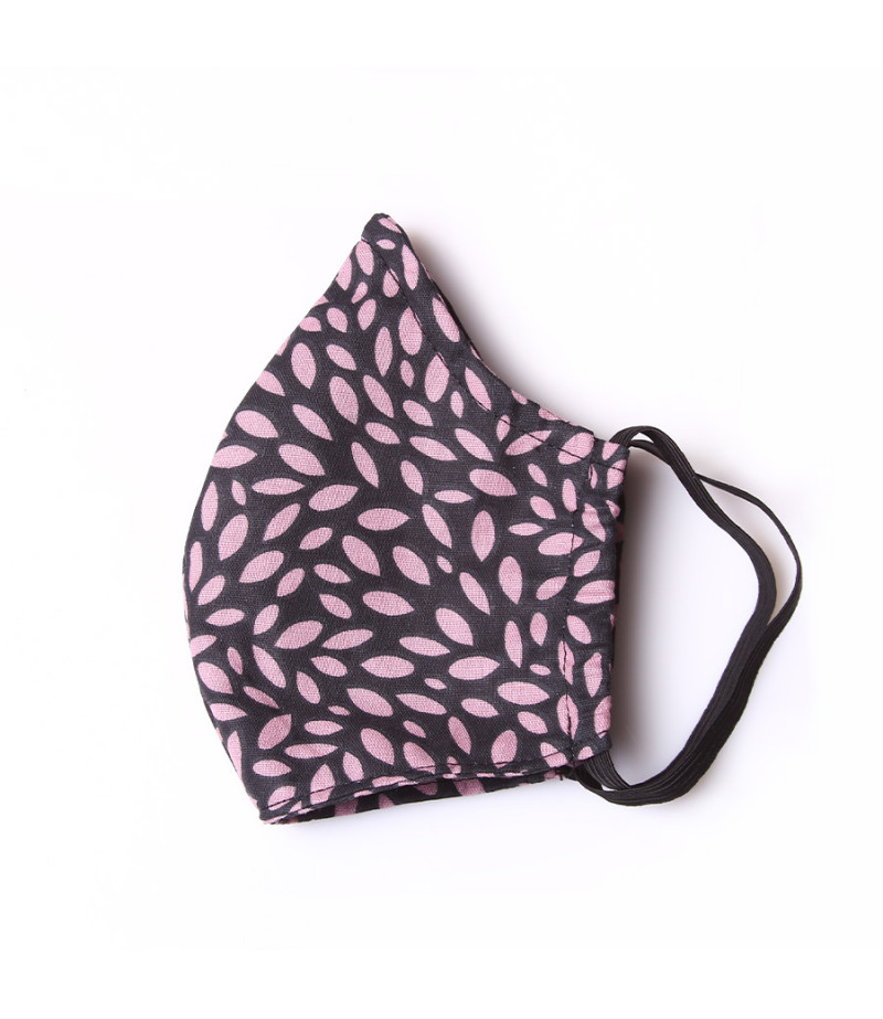 3 Layer Washable Mask with elastic earbands and extra filter pocket, Art.:000712-3