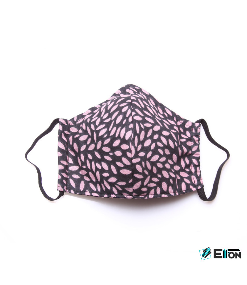3 Layer Washable Mask with elastic earbands and extra filter pocket, Art.:000712-3