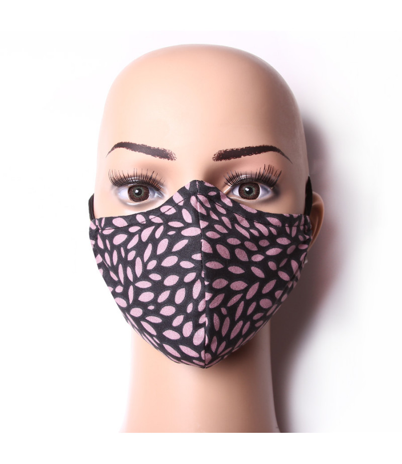 3 Layer Washable Mask with elastic earbands and extra filter pocket, Art.:000712-3