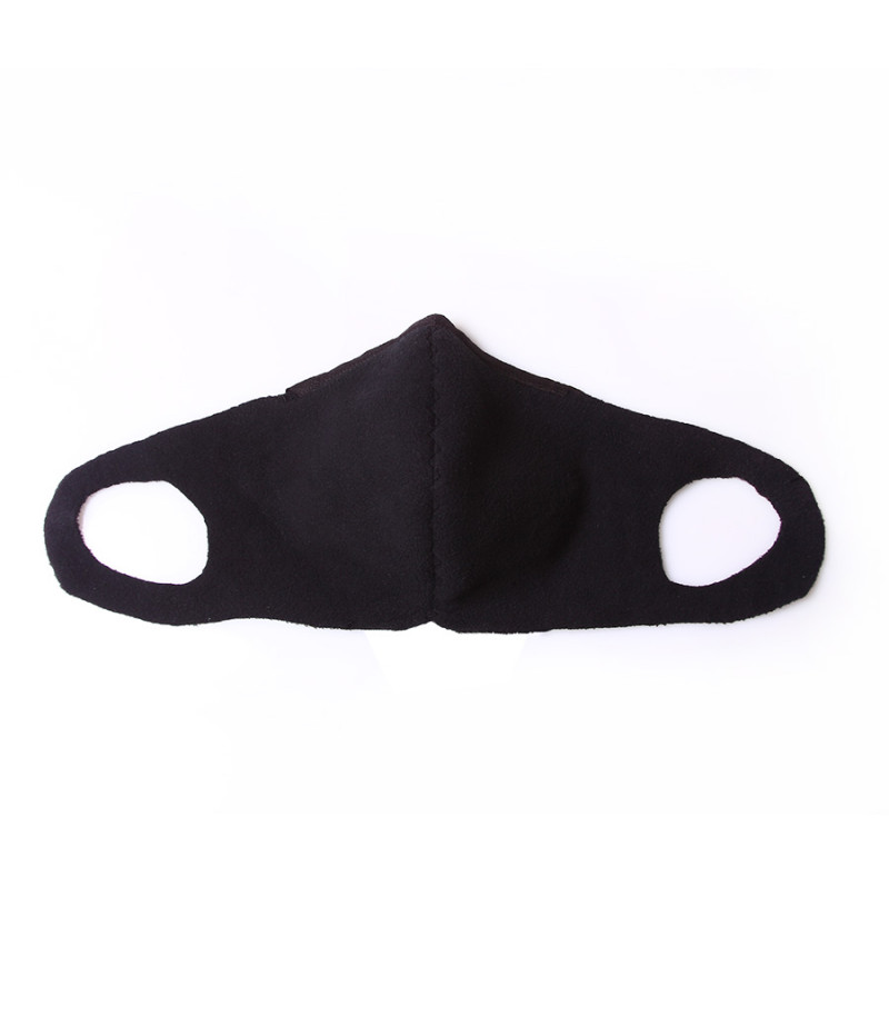 2 Layer Washable Mask with attached earbands and extra filter pocket, Art.:000716