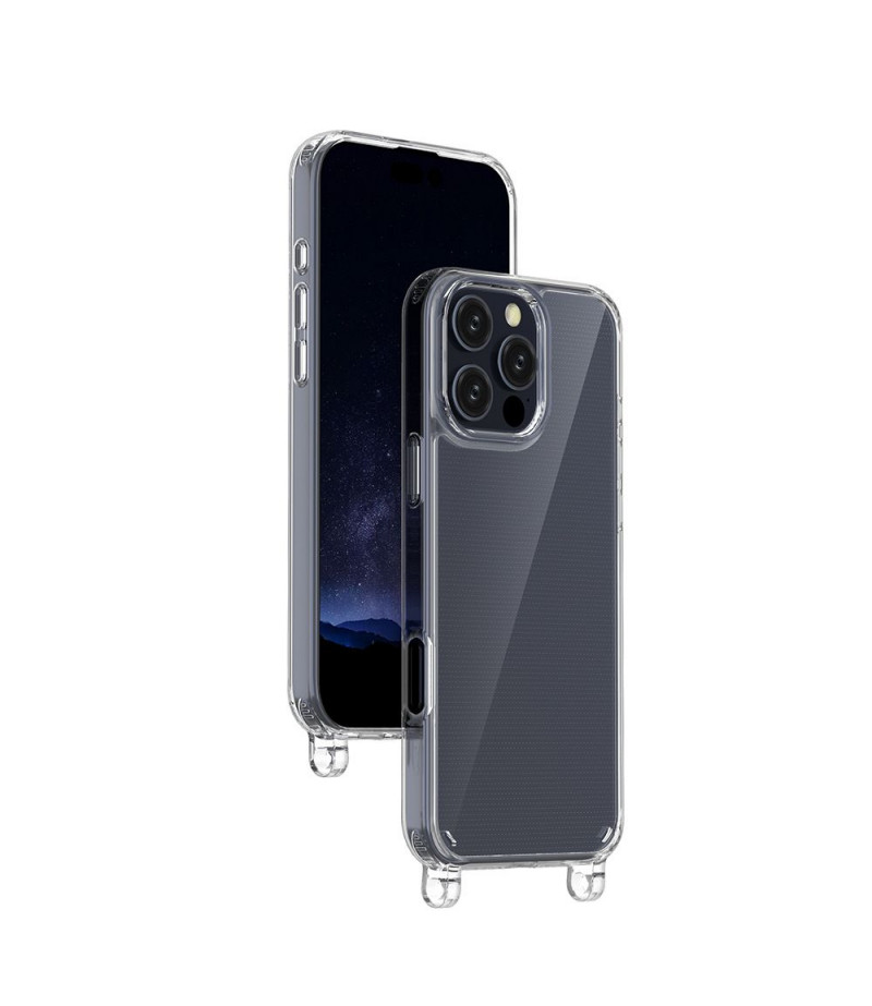 Elfon Transparente Hülle mit Ösen für iPhone 16 Pro, Art.: 000802