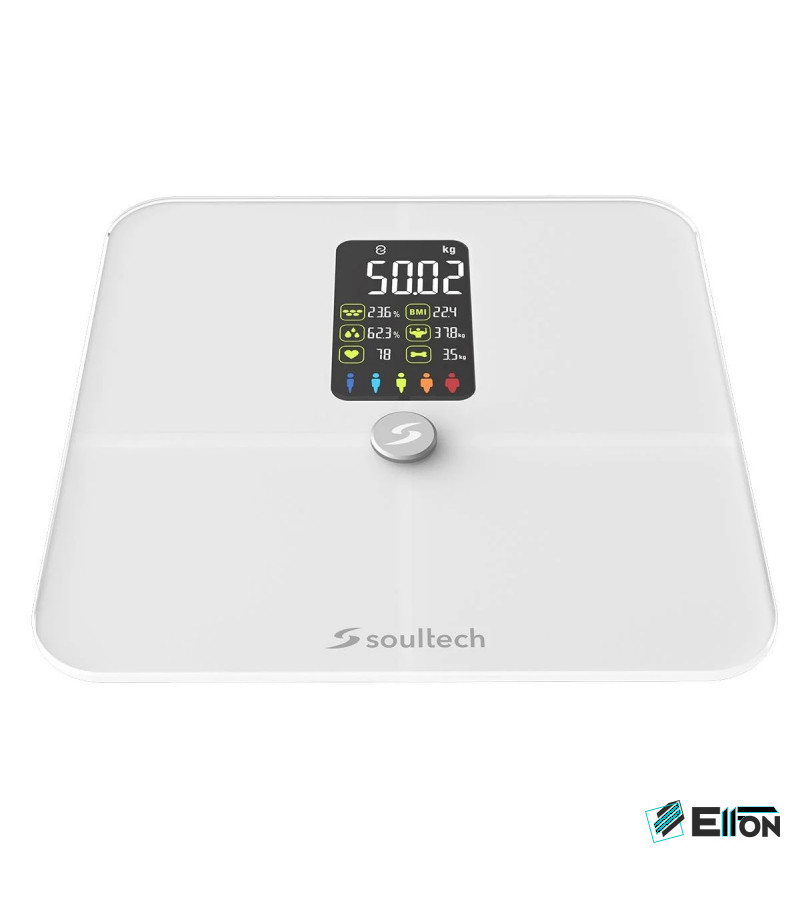 SoulTech Welldone Bluetooth Smart Waage Mit Körperfettmessung weiß AT001B