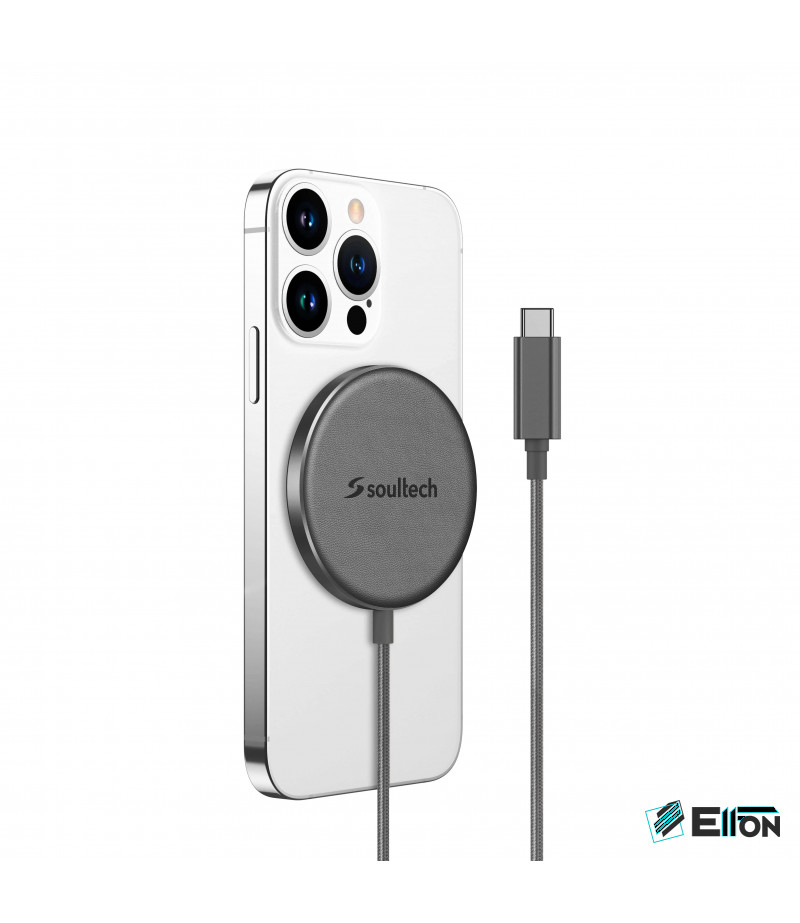 SoulTech Mensa Mag2go Magsafe Kompatibles Kabelloses Ladegerät schwarz MS010G