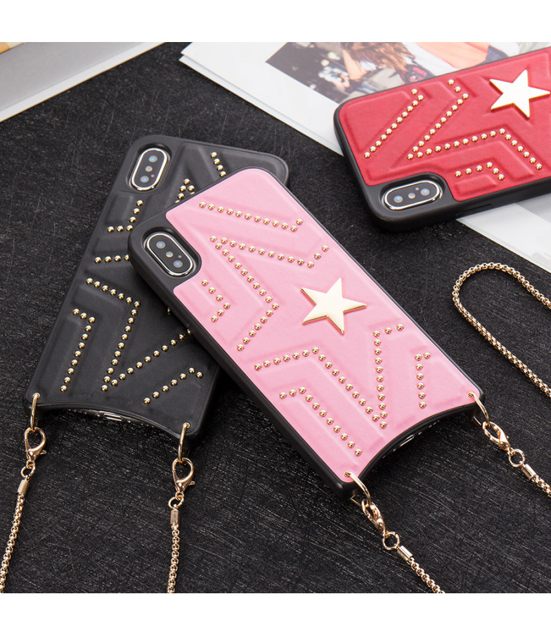 Luxus PU leder sterne cross-body case mit Band für iPhone 11 Pro Max, Art.:000352