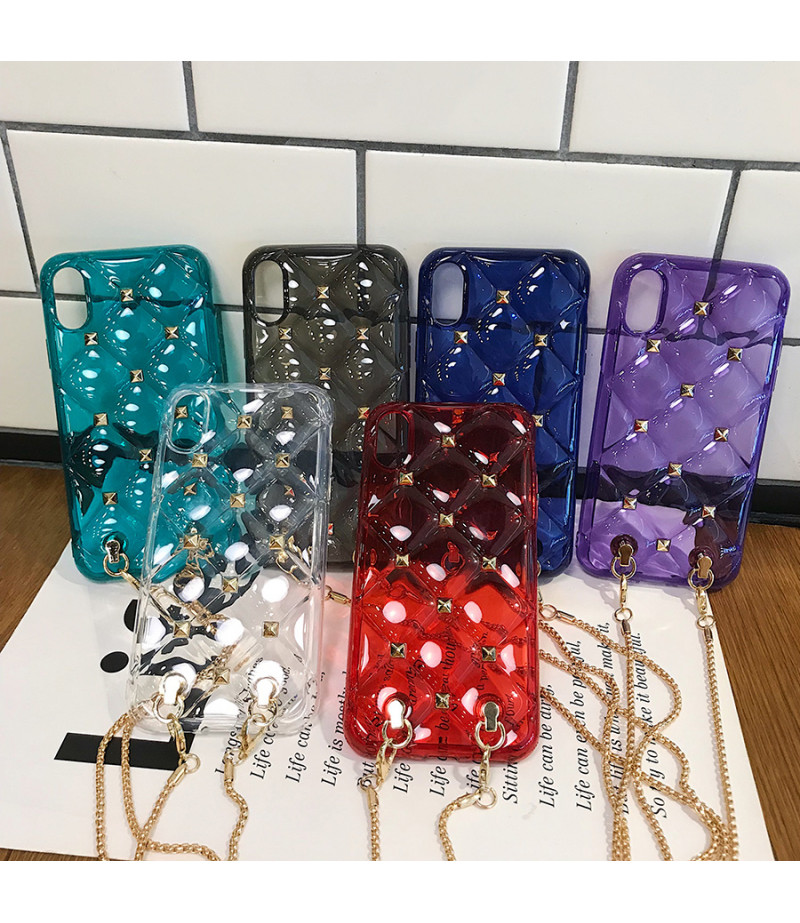 Cross-body transparent diamond case mit Band für iPhone 11 Pro Max, Art.:000349