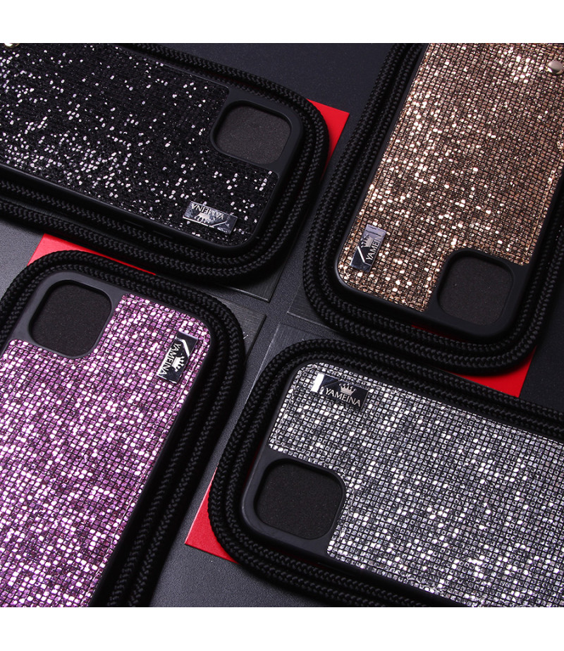 Diamond Mesh Lace Cross-body Case mit Band für iPhone 11, Art.:000009