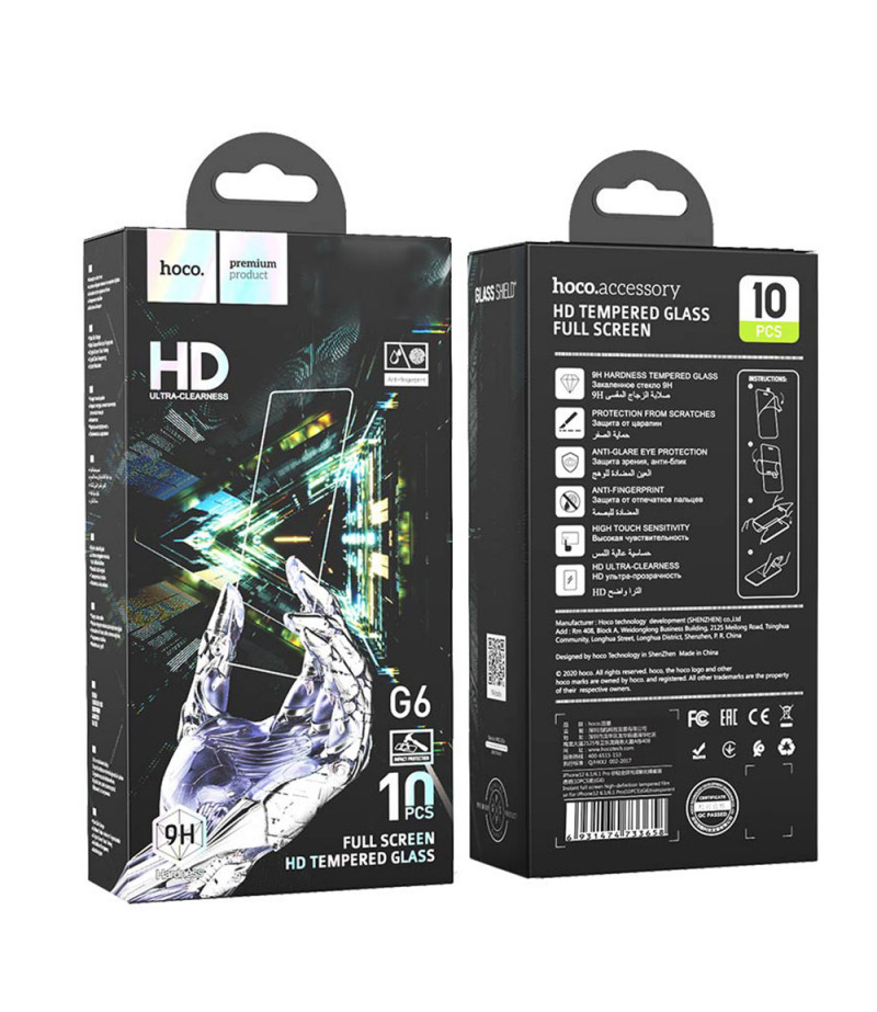 Hoco Full Screen High-Definition Tempered Film für iPhone 13 Pro Max/ 14 Plus (G6), Art.:000800