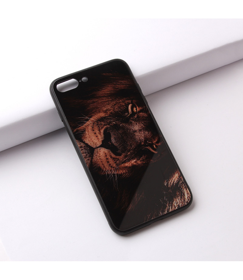 Glascase mit Musteraufdruck (Löwe) für Samsung S8 Art.:000213