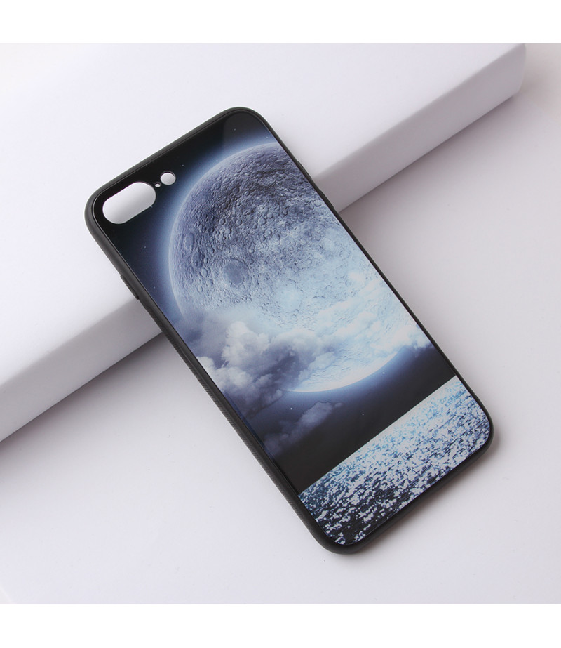 Glascase mit Musteraufdruck (Mond) für Samsung S9 Art.:000216