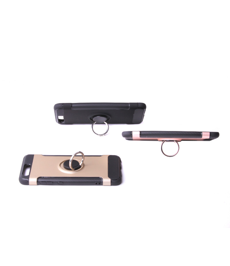 Carbon Design Case mit Magnet und Stand für Huawei P10, Art.:000049