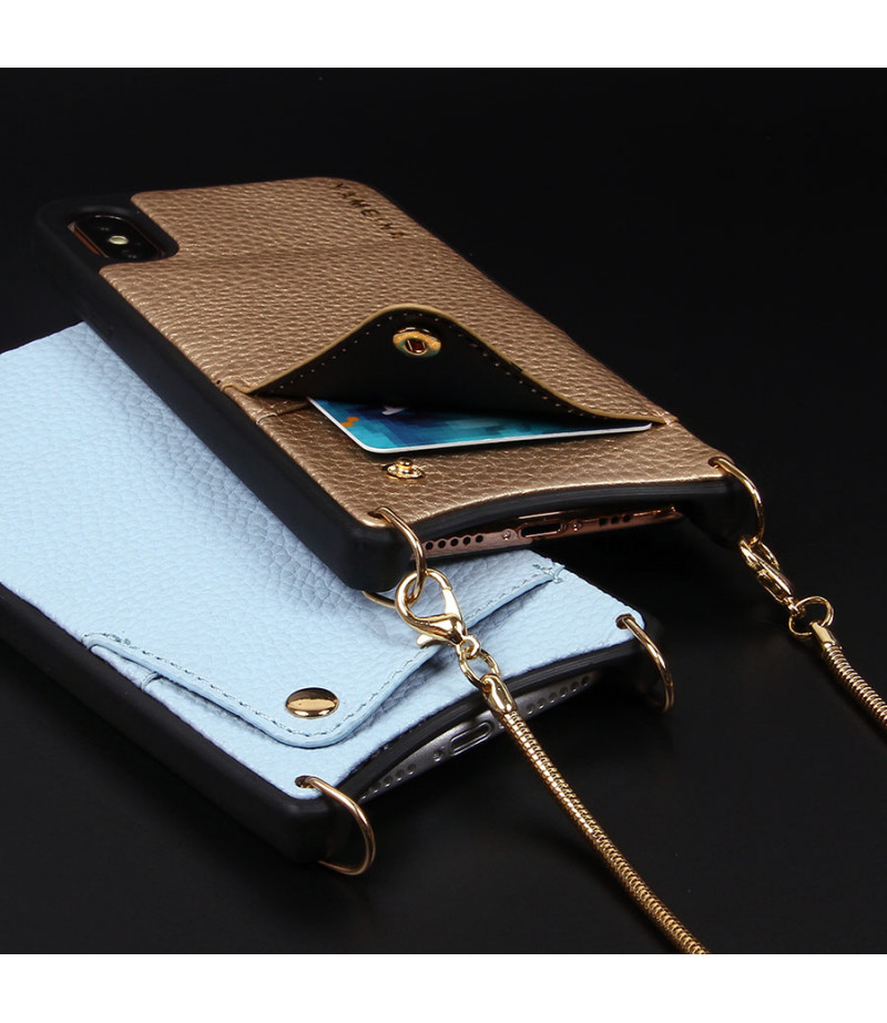 Microfiber Leather Cross-body Case mit Band für iPhone 11 Pro, Art.:000008-1