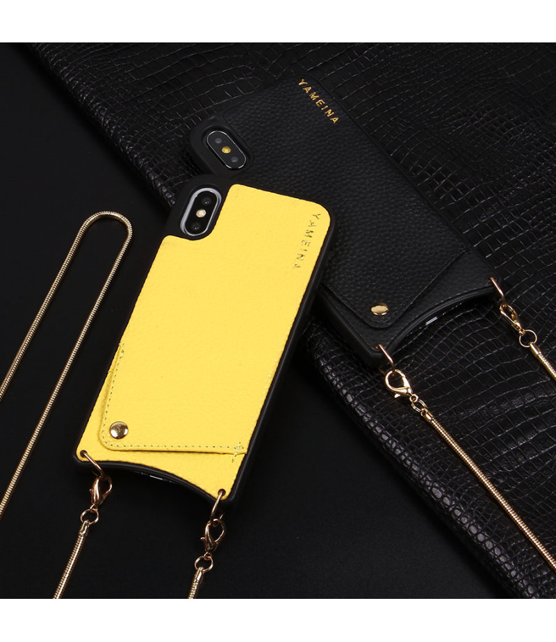 Microfiber Leather Cross-body Case mit Band für iPhone 11 Pro, Art.:000008-1