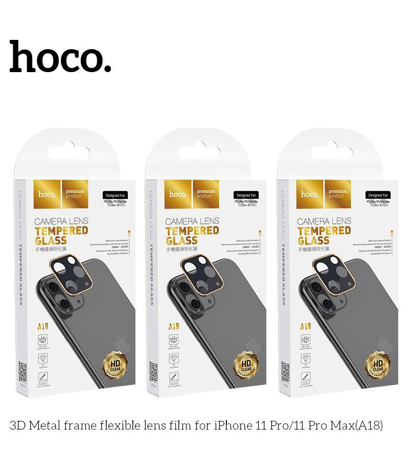 Hoco 3D Metal frame flexible lens film für iPhone 11 (A18), Art.:000707