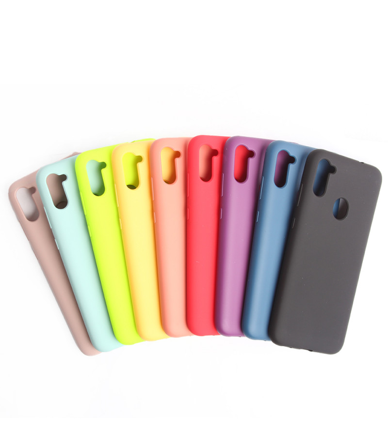 Soft touch Full Silicone Case für Galaxy A11/M11, Art.:000537