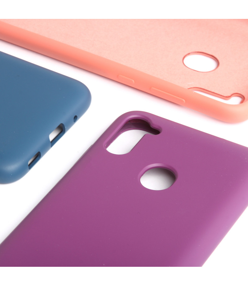 Soft touch Full Silicone Case für Galaxy A11/M11, Art.:000537