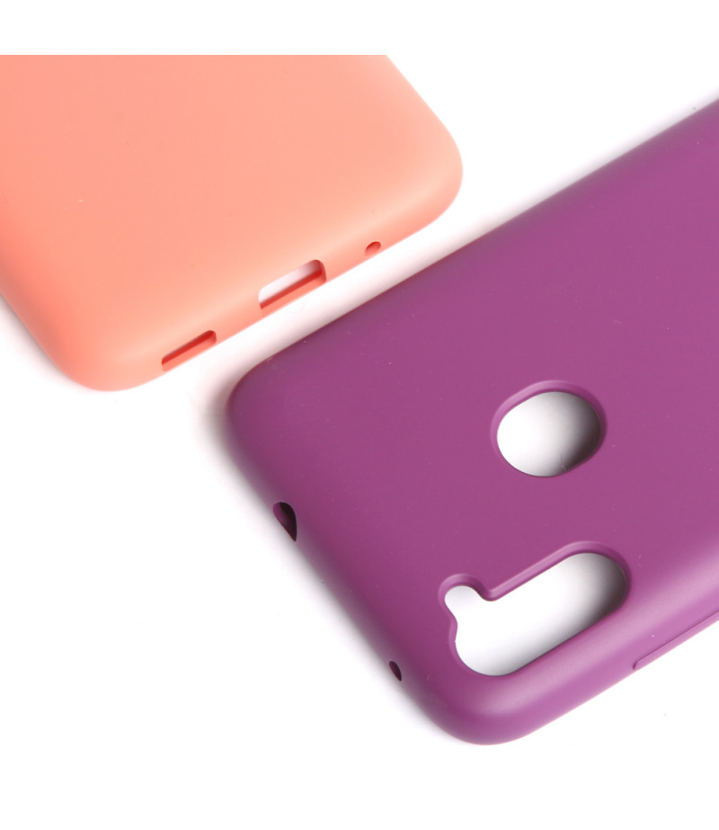 Soft touch Full Silicone Case für Galaxy A11/M11, Art.:000537