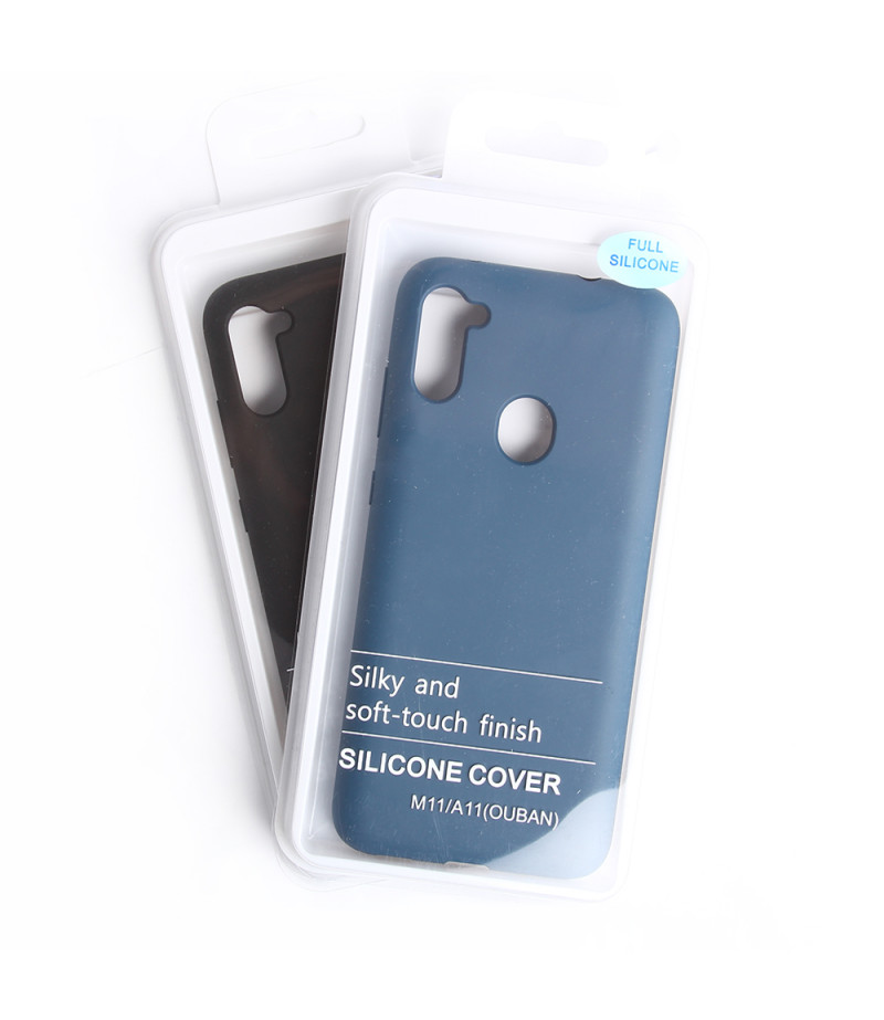 Soft touch Full Silicone Case für Galaxy A11/M11, Art.:000537
