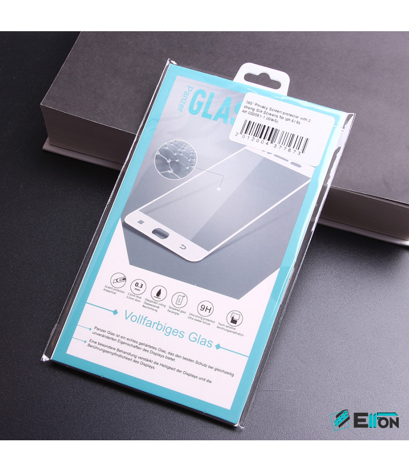360 grad Privacy Screen protector with 2 strong Silk Screens für iPhone 6/ 6s , Art:000591-1