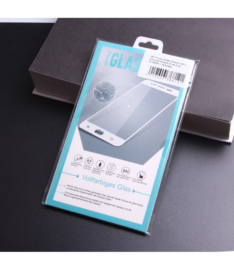 360 grad Privacy Screen protector with 2 strong Silk Screens für iPhone 6/ 6s , Art:000591-1