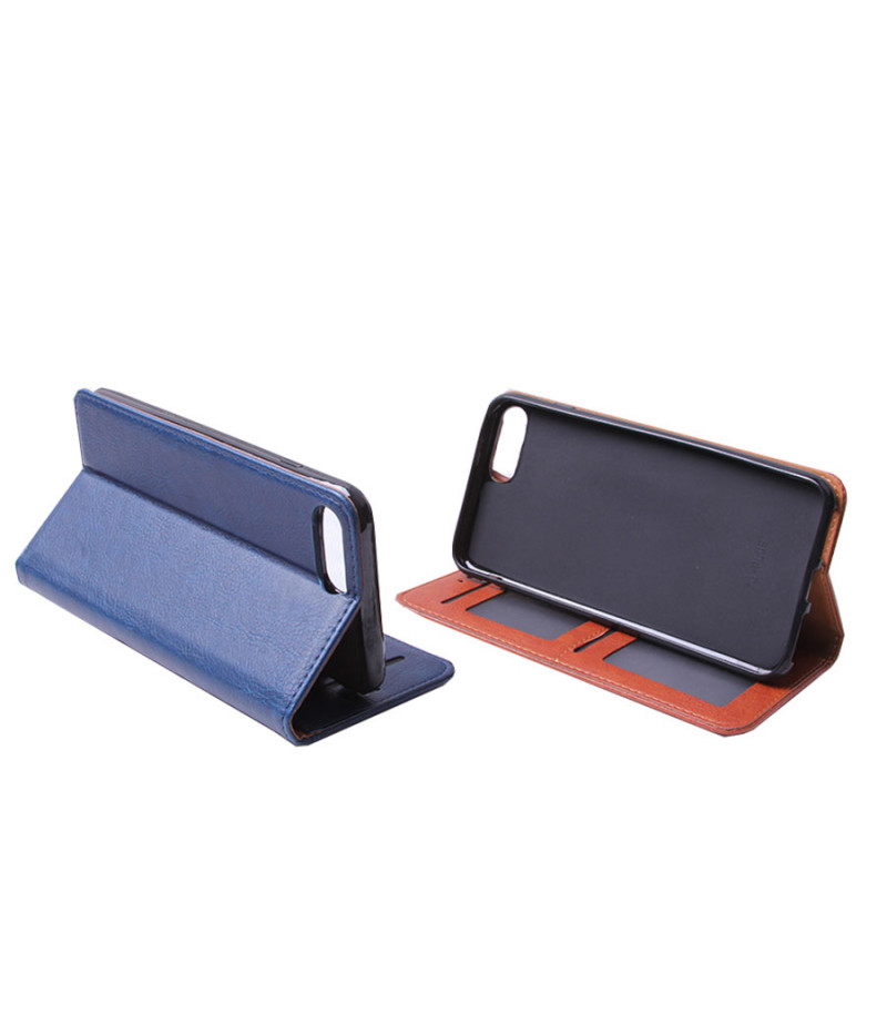 Premium Handytasche mit ausziehbarem Kartenfächer für iPhone 7/8 Plus, Art.:000057