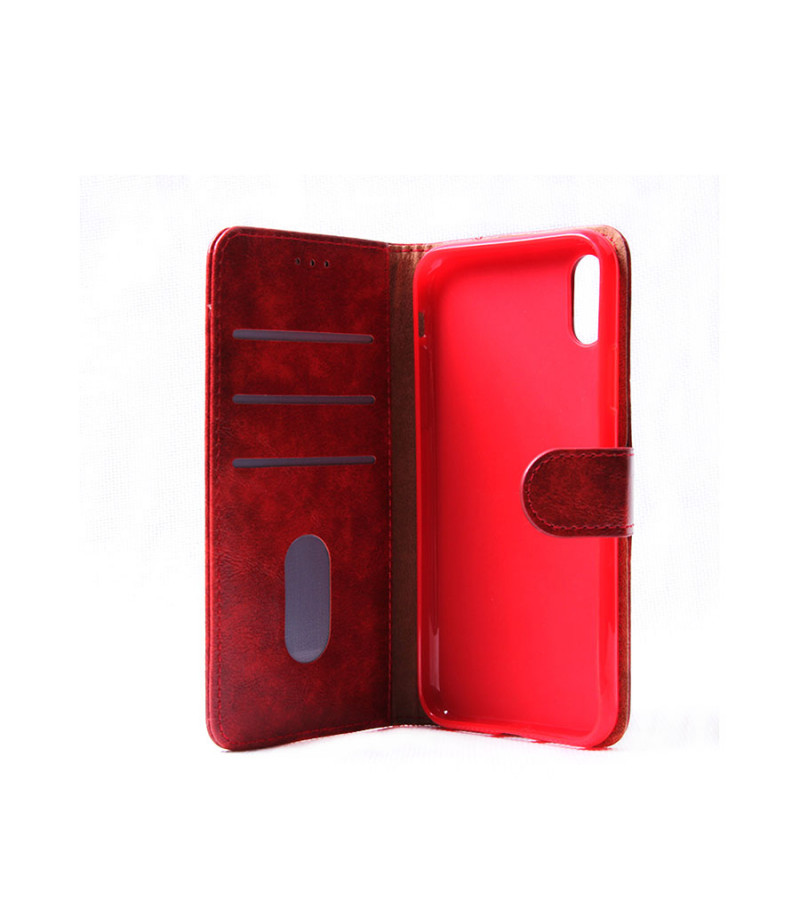 Handytasche mit Standfunktion und 3 Kartensteckplätzen für iPhone X/XS, Art.:000058