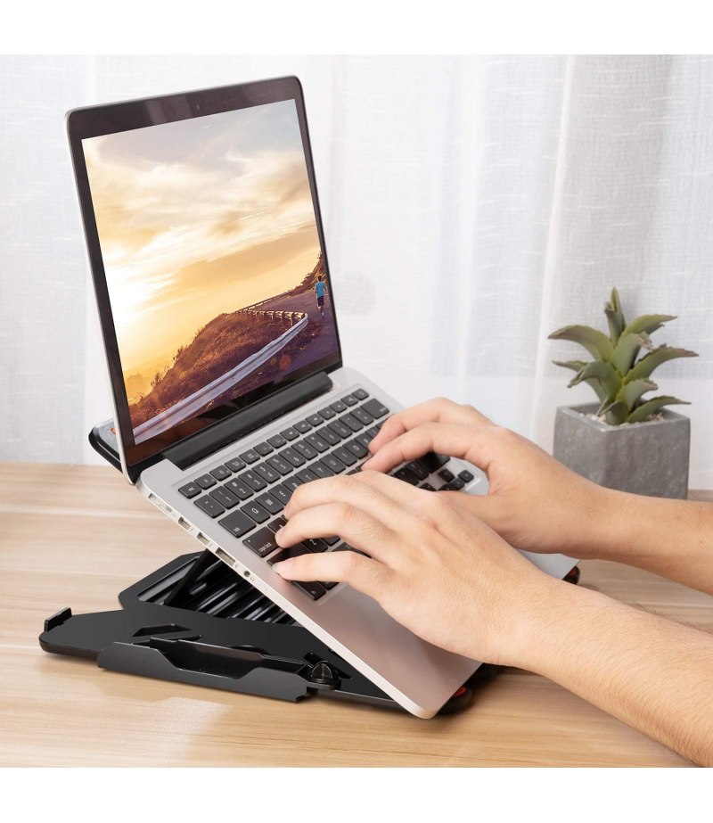 Laptop Stand and Phone Holder Hard Aluminium (E5) 2 in 1, Art.:000832