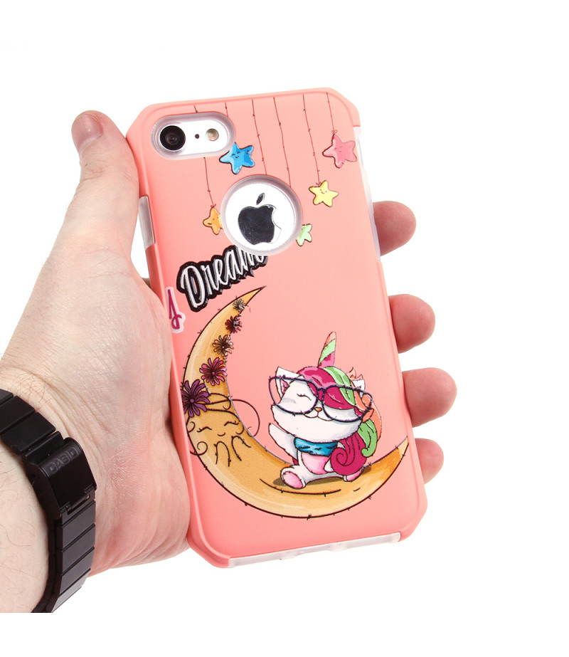 2in1  tpu +PC oily +printing picture für iPhone 7/8 Art.:000695