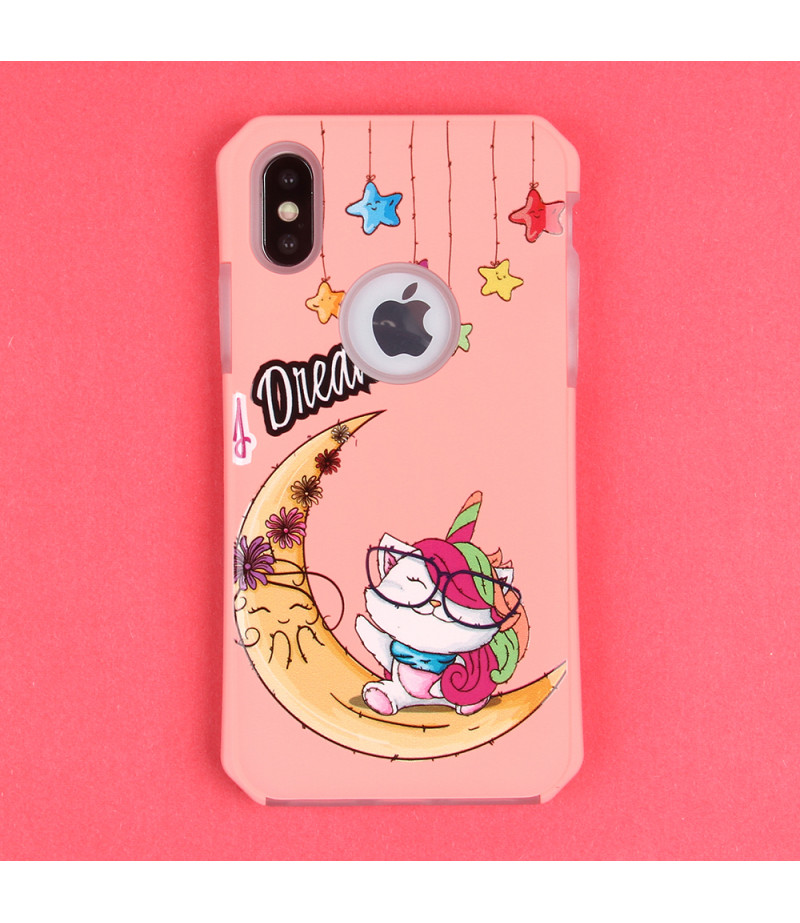 2in1  tpu +PC oily +printing picture für iPhone X/XS Art.:000695