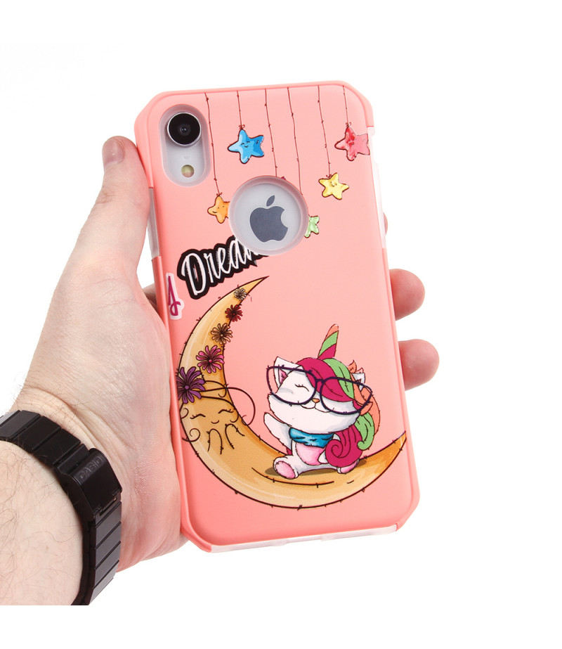 2in1  tpu +PC oily +printing picture für iPhone XR Art.:000695