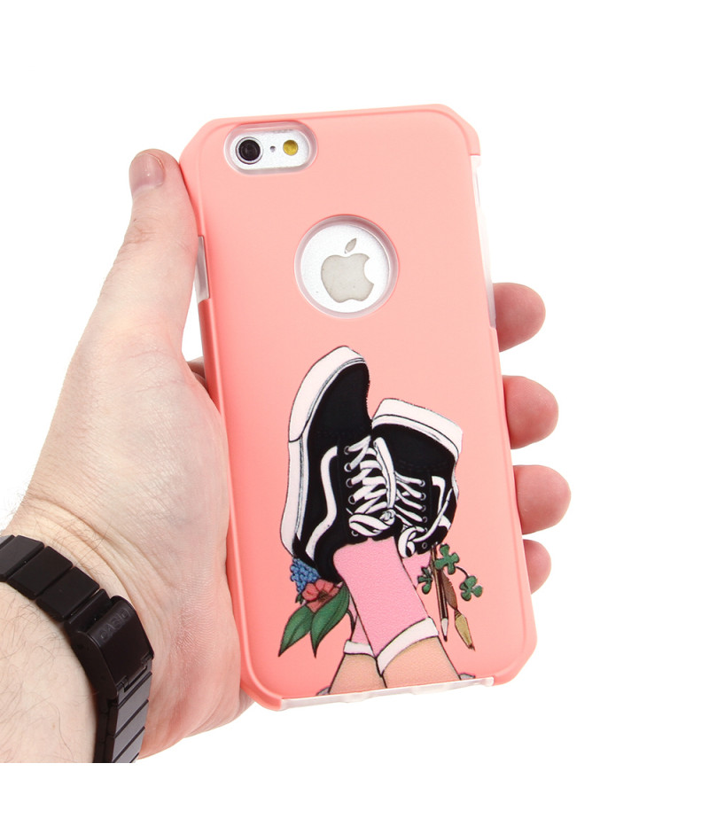 2in1  tpu +PC oily +printing picture für iPhone 6/6s Art.:000696