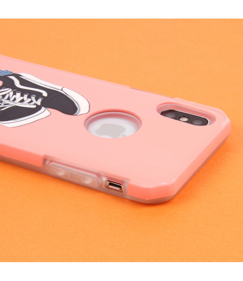 2in1  tpu +PC oily +printing picture für iPhone X/XS Art.:000696