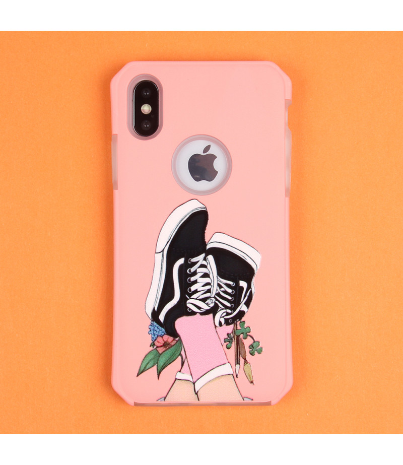2in1  tpu +PC oily +printing picture für iPhone X/XS Art.:000696