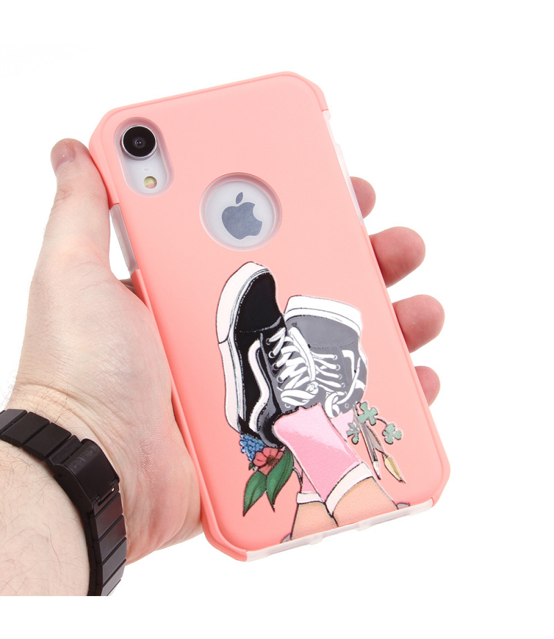 2in1  tpu +PC oily +printing picture für iPhone XR Art.:000696