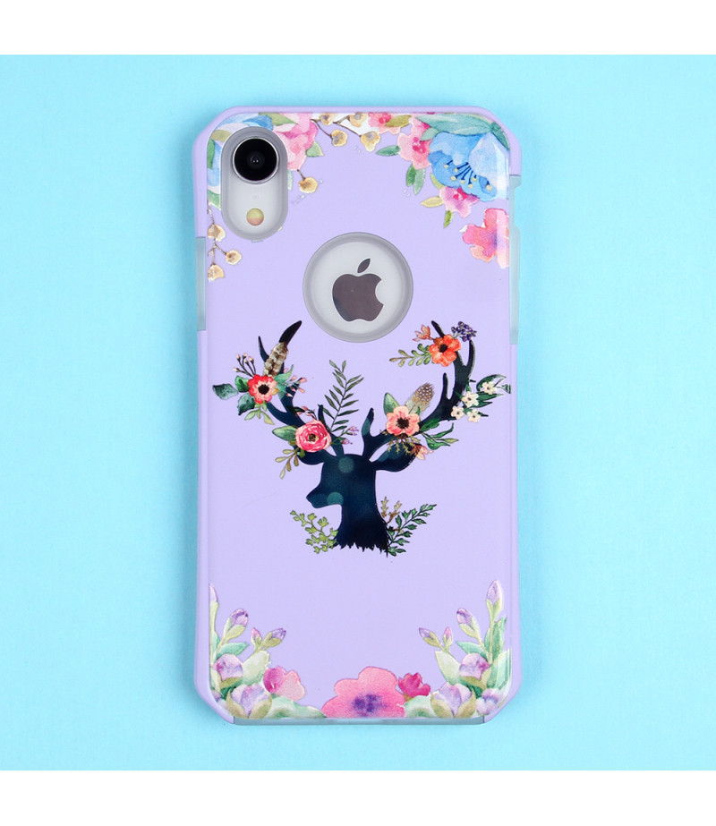 2in1  tpu +PC oily +printing picture für iPhone XR Art.:000697