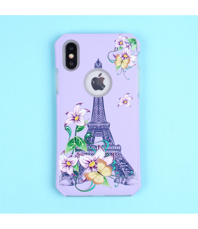 2in1  tpu +PC oily +printing picture für iPhone X/XS Art.:000698