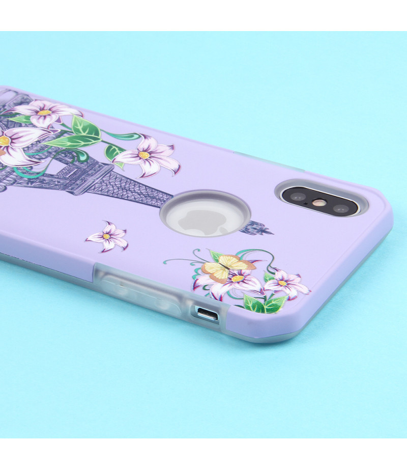 2in1  tpu +PC oily +printing picture für iPhone X/XS Art.:000698
